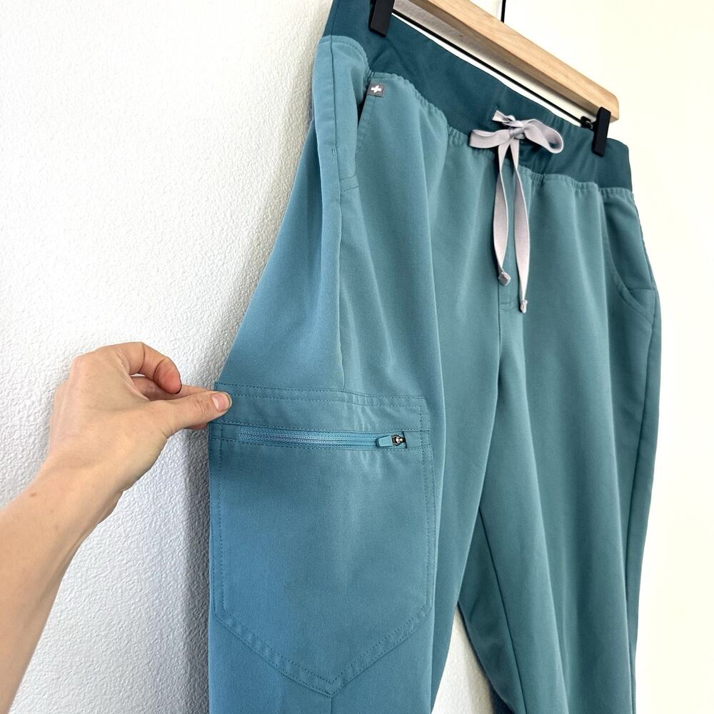 FIGS Zamora Joggers Hydrogreen Technical Scrub Pants Sz L Petite Medical Nurse - Picture 8 of 16